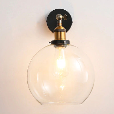 Vintage Glass Wall Bedside Lamp in Classic Design