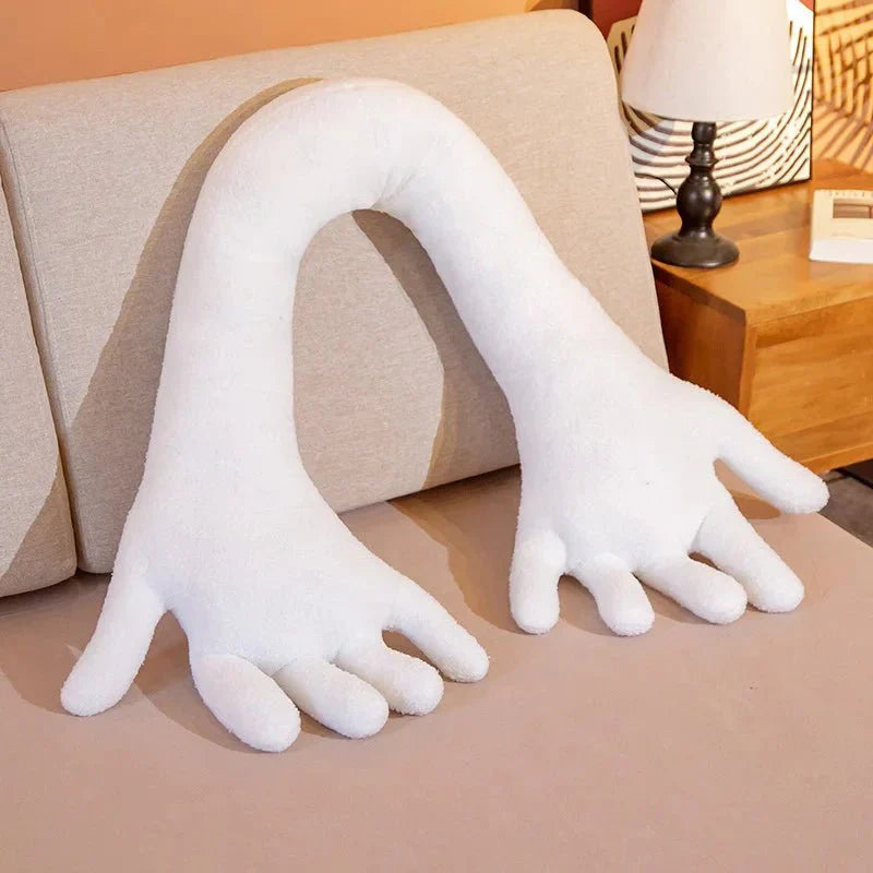 Long Arm & Hand Plush Cushion - Soft Velvet Fun Decor
