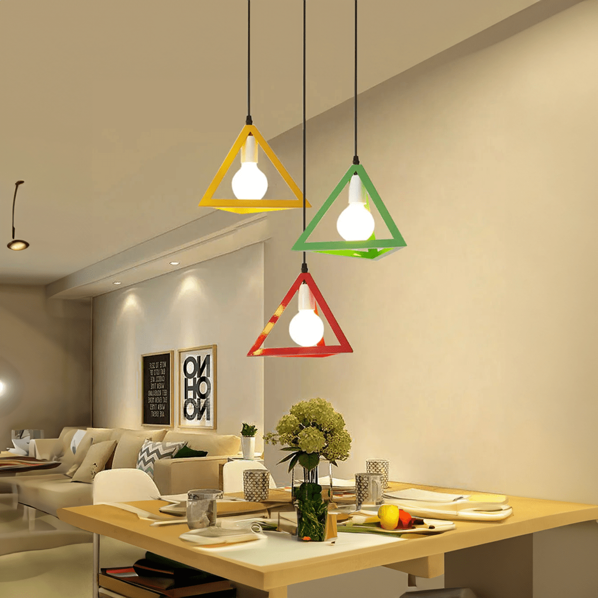 Minimalist Triangular Pendant Light