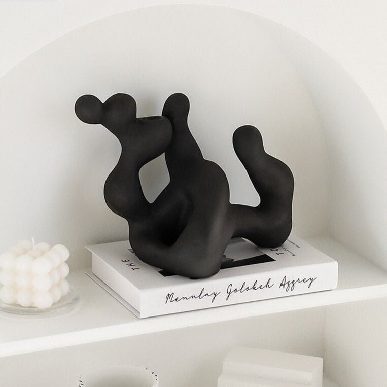 Nordic Ceramic Irregular Candlestick Holder - Modern Style