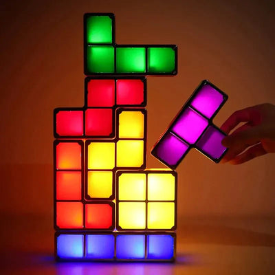 Novelty 3D Buildable Puzzle Night Light with LED Colors