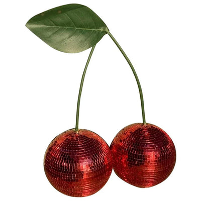 Novelty Glass Cherry Shape Disco Ball Modern Party Decor
