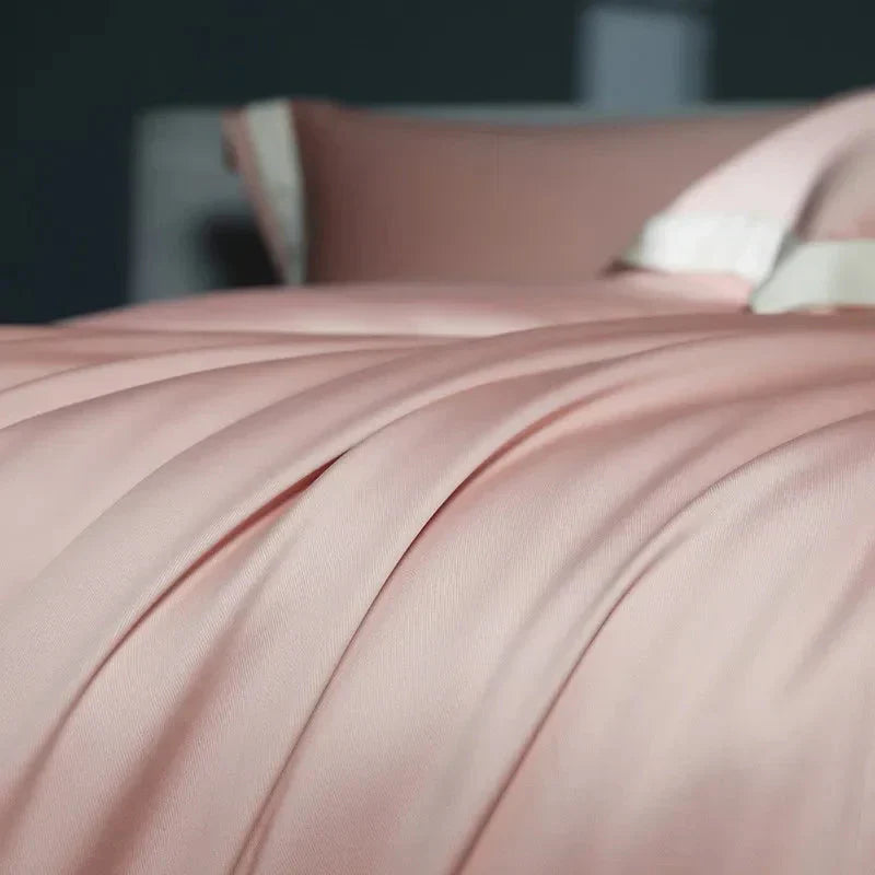 One-Line Duvet Cover Set – 1200 TC Egyptian Cotton with Elegant Border Detail