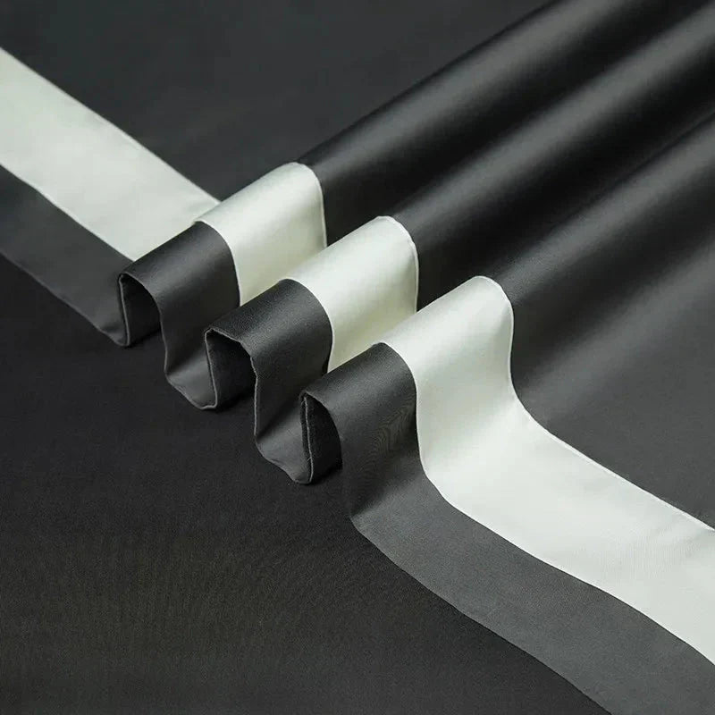 One-Line Duvet Cover Set – 1200 TC Egyptian Cotton with Elegant Border Detail