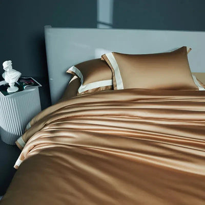 One-Line Duvet Cover Set – 1200 TC Egyptian Cotton with Elegant Border Detail