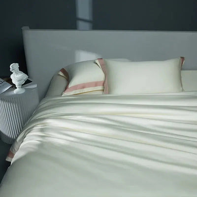 One-Line Duvet Cover Set – 1200 TC Egyptian Cotton with Elegant Border Detail