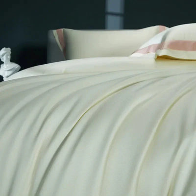 One-Line Duvet Cover Set – 1200 TC Egyptian Cotton with Elegant Border Detail