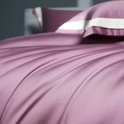 One-Line Duvet Cover Set – 1200 TC Egyptian Cotton with Elegant Border Detail