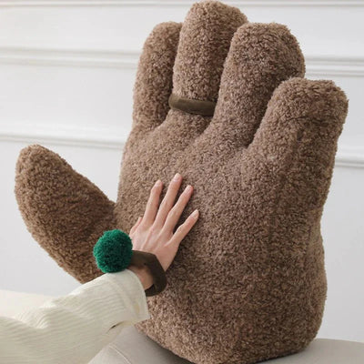 Palm Shaped Home Cushion - Soft Cotton Fleece Decor