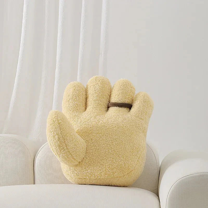 Palm Shaped Home Cushion - Soft Cotton Fleece Decor