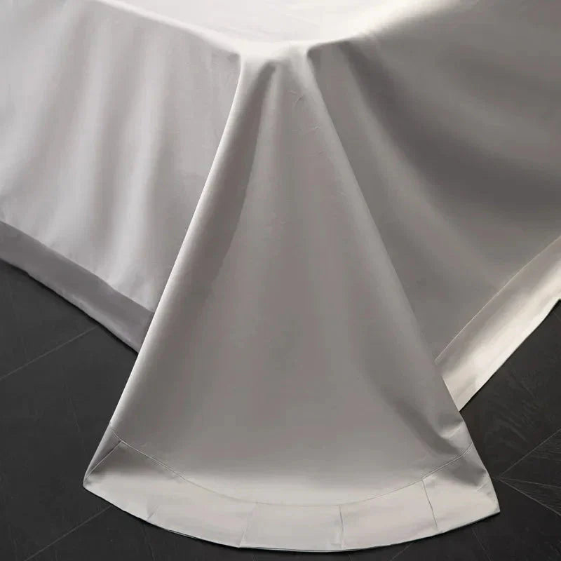 Platinum Triangle Duvet Cover Set – 1000 TC Egyptian Cotton in Sleek Silver Grey