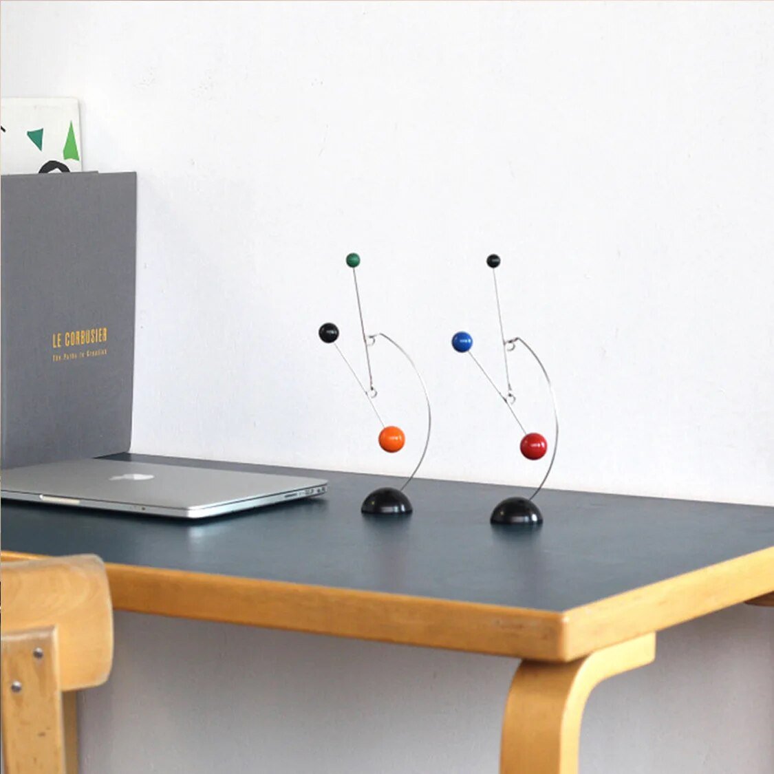 Quirky Desk Balance Mobile Decoration in Metal Design