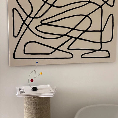 Quirky Desk Balance Mobile Decoration in Metal Design