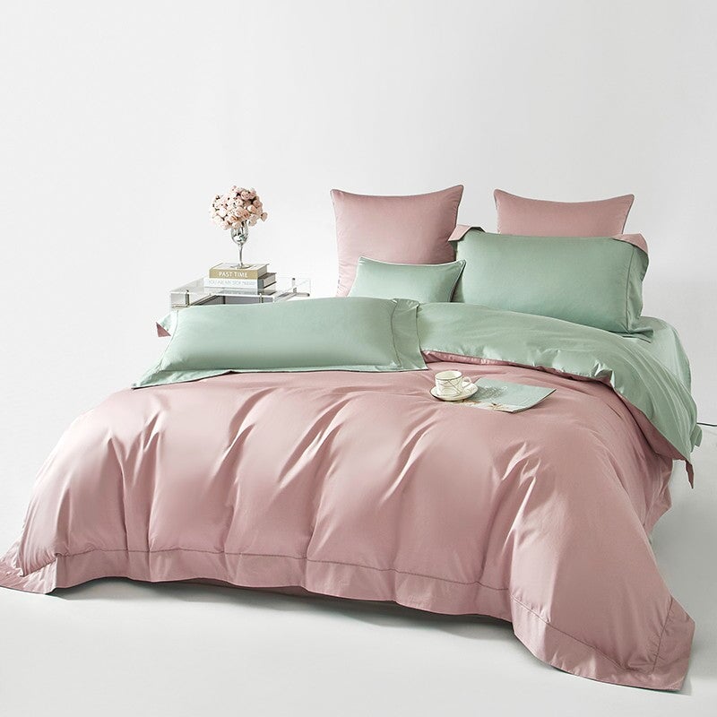 Reversible Egyptian Cotton Duvet Cover Set – 1000 TC Luxury Bedding
