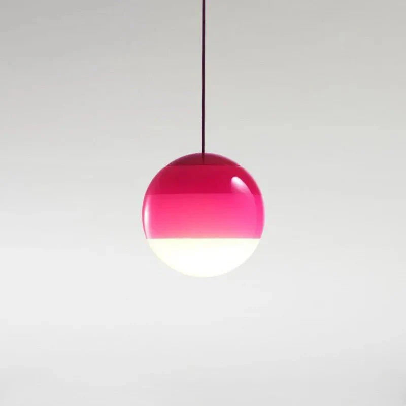 Seven Colour Gradient Glass Pendant Light
