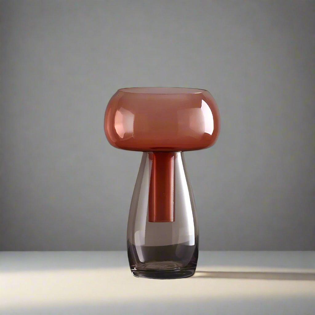 Small Glass Hydroponic Vase for Modern Tabletop Decor