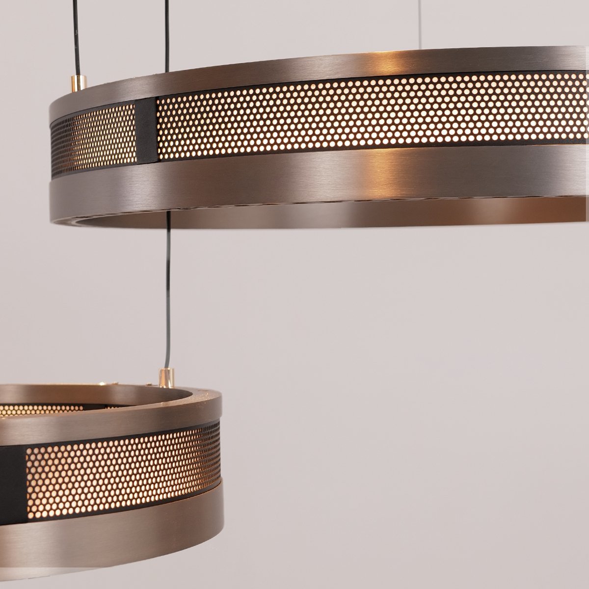 Titan Rings Chandelier – Bold Industrial Ceiling Light with Multi-Illumination & LED Options