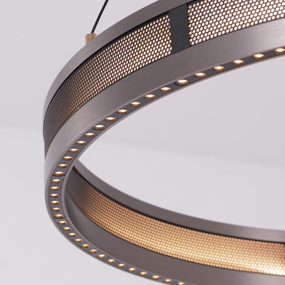 Titan Rings Chandelier – Bold Industrial Ceiling Light with Multi-Illumination & LED Options