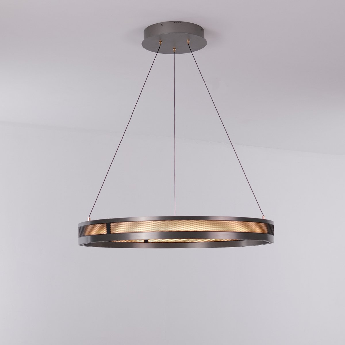 Titan Rings Chandelier – Bold Industrial Ceiling Light with Multi-Illumination & LED Options