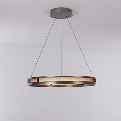 Titan Rings Chandelier – Bold Industrial Ceiling Light with Multi-Illumination & LED Options