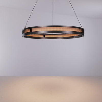 Titan Rings Chandelier – Bold Industrial Ceiling Light with Multi-Illumination & LED Options