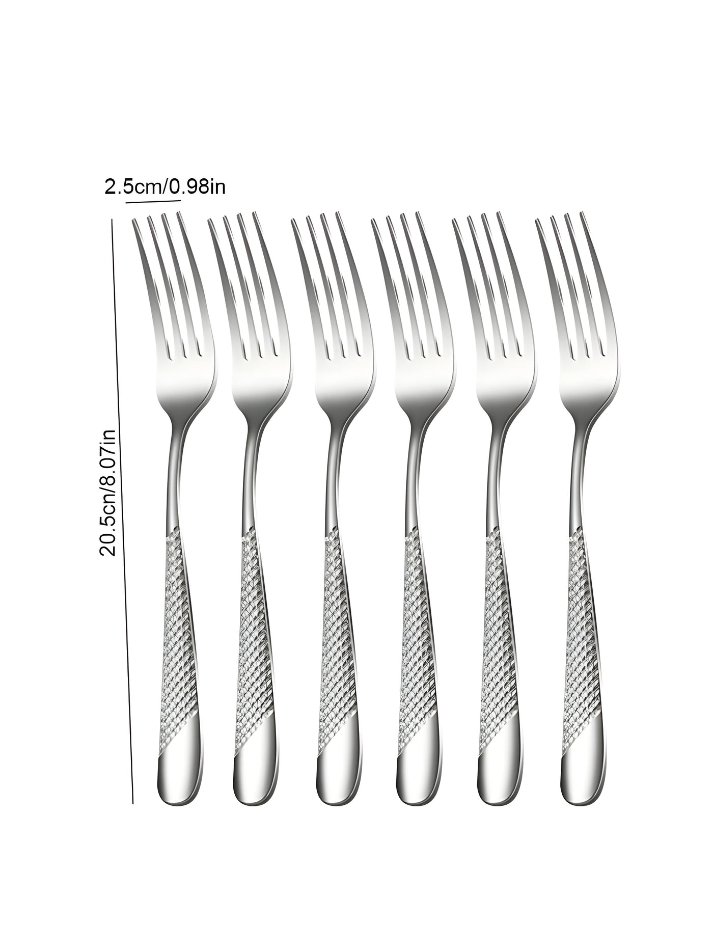 6/30 Piece Stainless Steel Silver Cutlery Set with Elegant Design